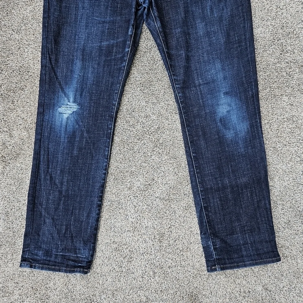 Lucky Brand Dark Wash 410 Athletic Slim Straight Leg Denim Jeans Mens 32/30